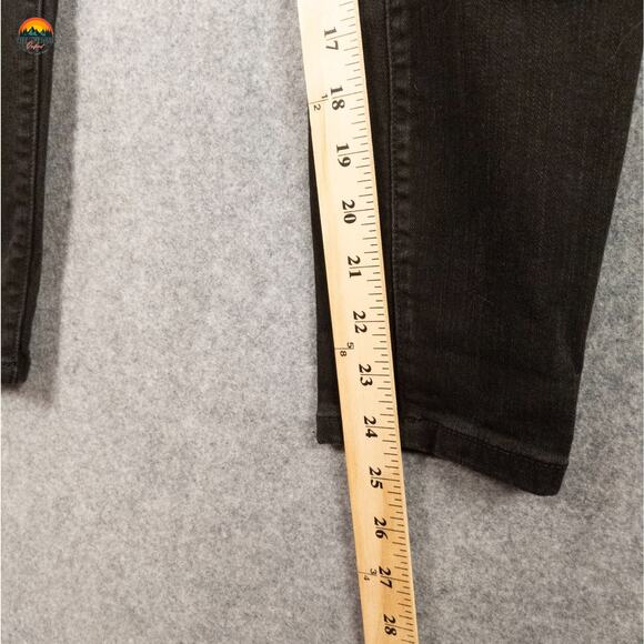 Torrid Bombshell Skinny Jeans Black Distressed Premium Stretch Women's Size 14S - Picture 7 of 12